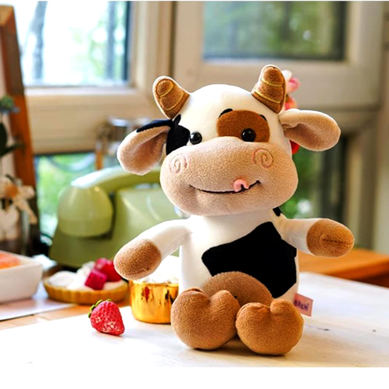 Amazon.co.jp: YUCHNG 牛のぬいぐるみ 牛 ぬいぐるみ かわいい ソフト
